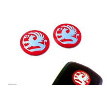 VAUXHALL 2 x NEW KEY FOB BADGE EMBLEM 14MM STICKER FOR ASTRA ZAFIRA VECTRA CORSA
