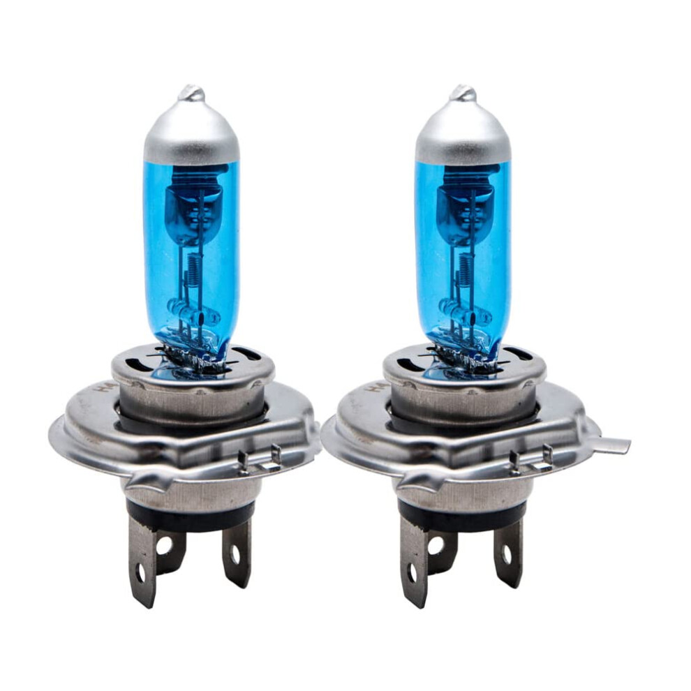 Xenon Headlight Bulb H4, 2 X Maso Super Vehicle Car Headlight Bulbs, 100W 6000K Xenon Halogen Headlamp,12V White 5051226420726