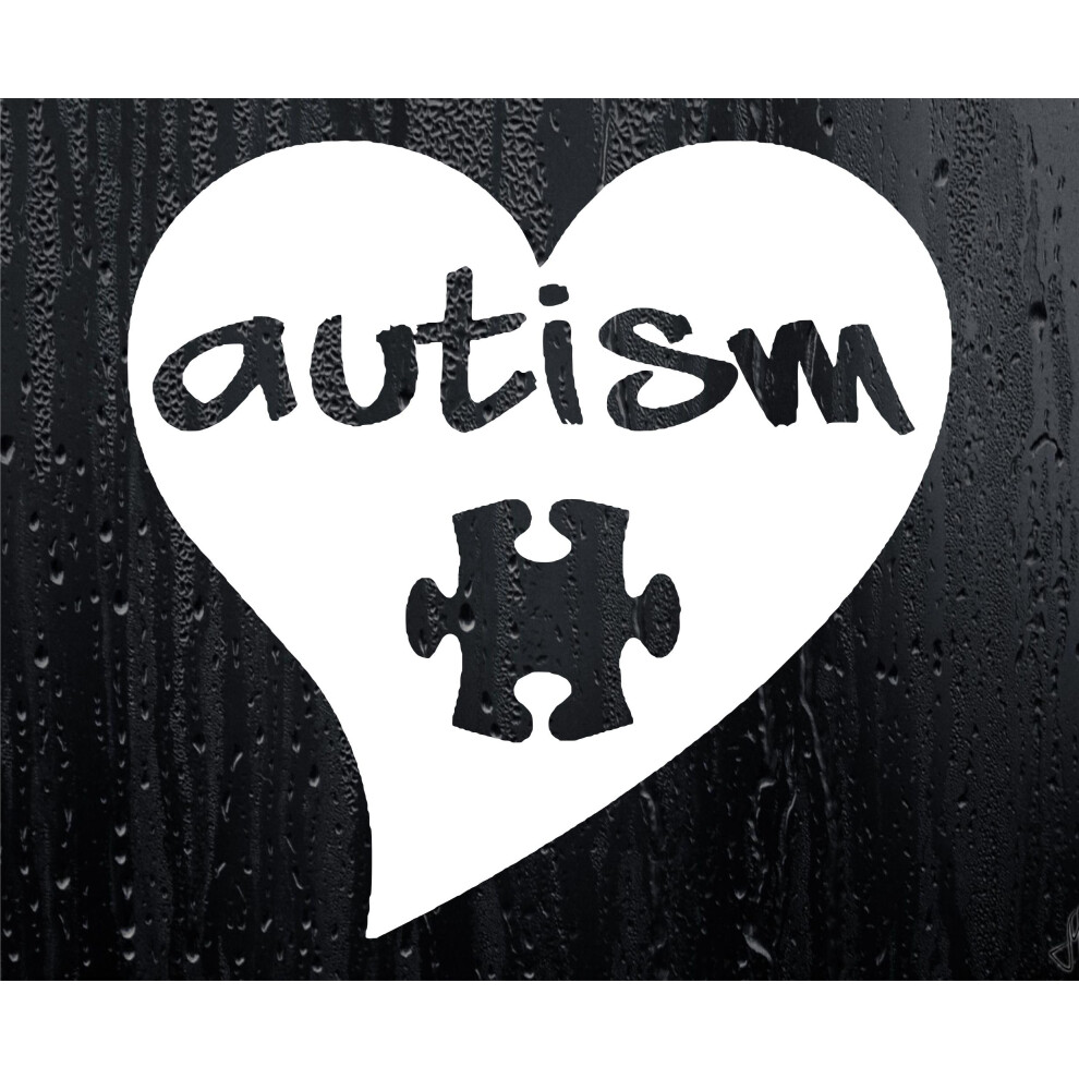 Car Sticker Autism Jigsaw Love Heart Mental Health Novelty Bumper Van Door Boot Disability Decal Gift Present 5051226435515