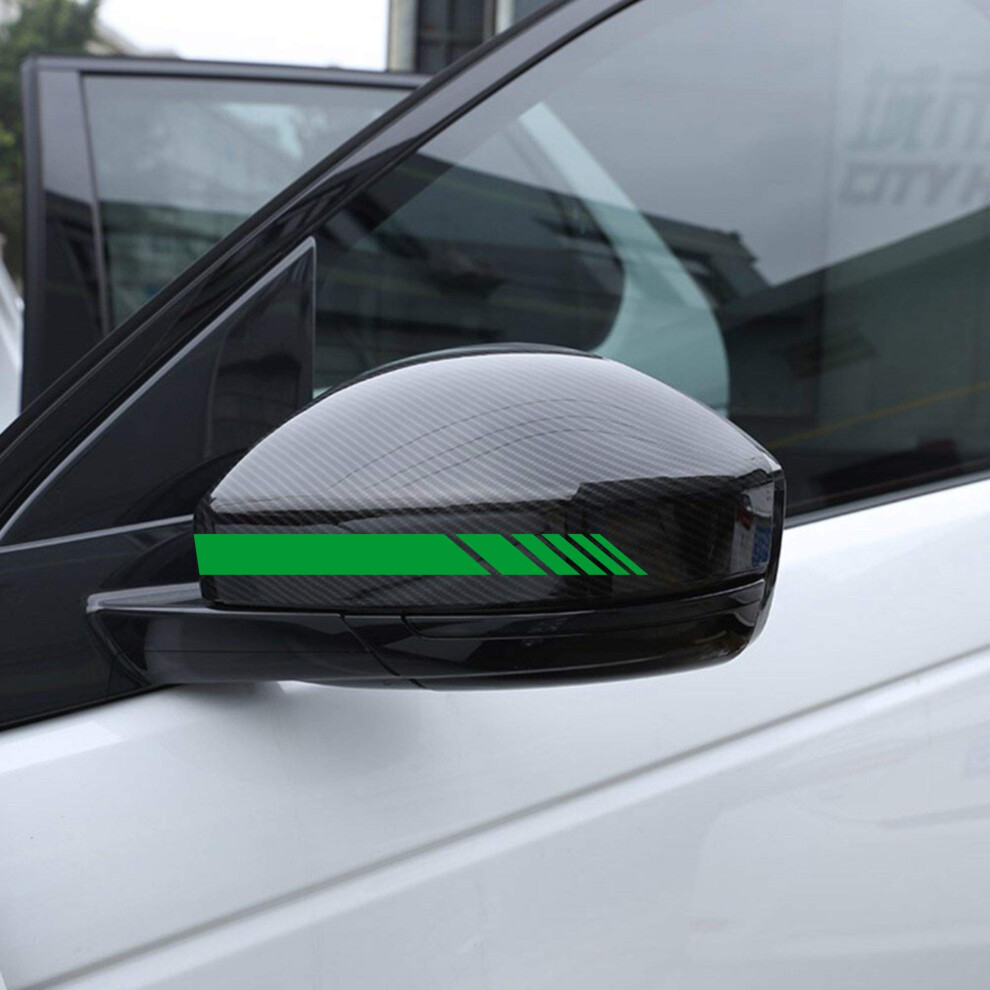 Autodomy Pack 6 Units Car Rear View Mirror With Striped And Arrows Design | Rear View Mirror Adhesive With Stripes Fringes | Universal Car Stickers 5051226438790
