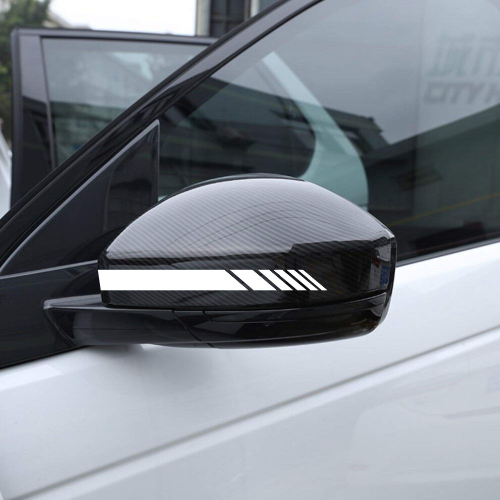 Autodomy Pack 6 Units Car Rear View Mirror With Striped And Arrows Design | Rear View Mirror Adhesive With Stripes Fringes | Universal Stickers 5051226438561