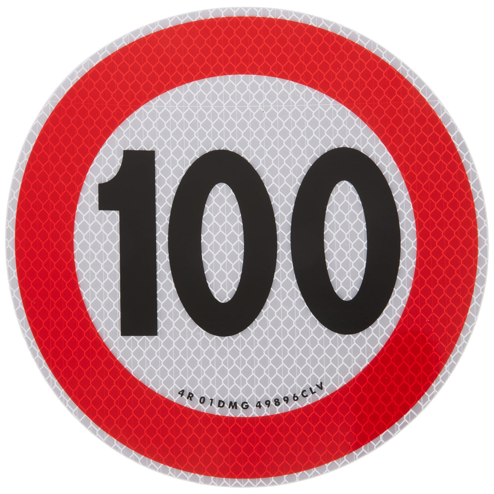 Quattroerre Sticker Speed Limit 100 Km/H Eu, Approved 5051226434433