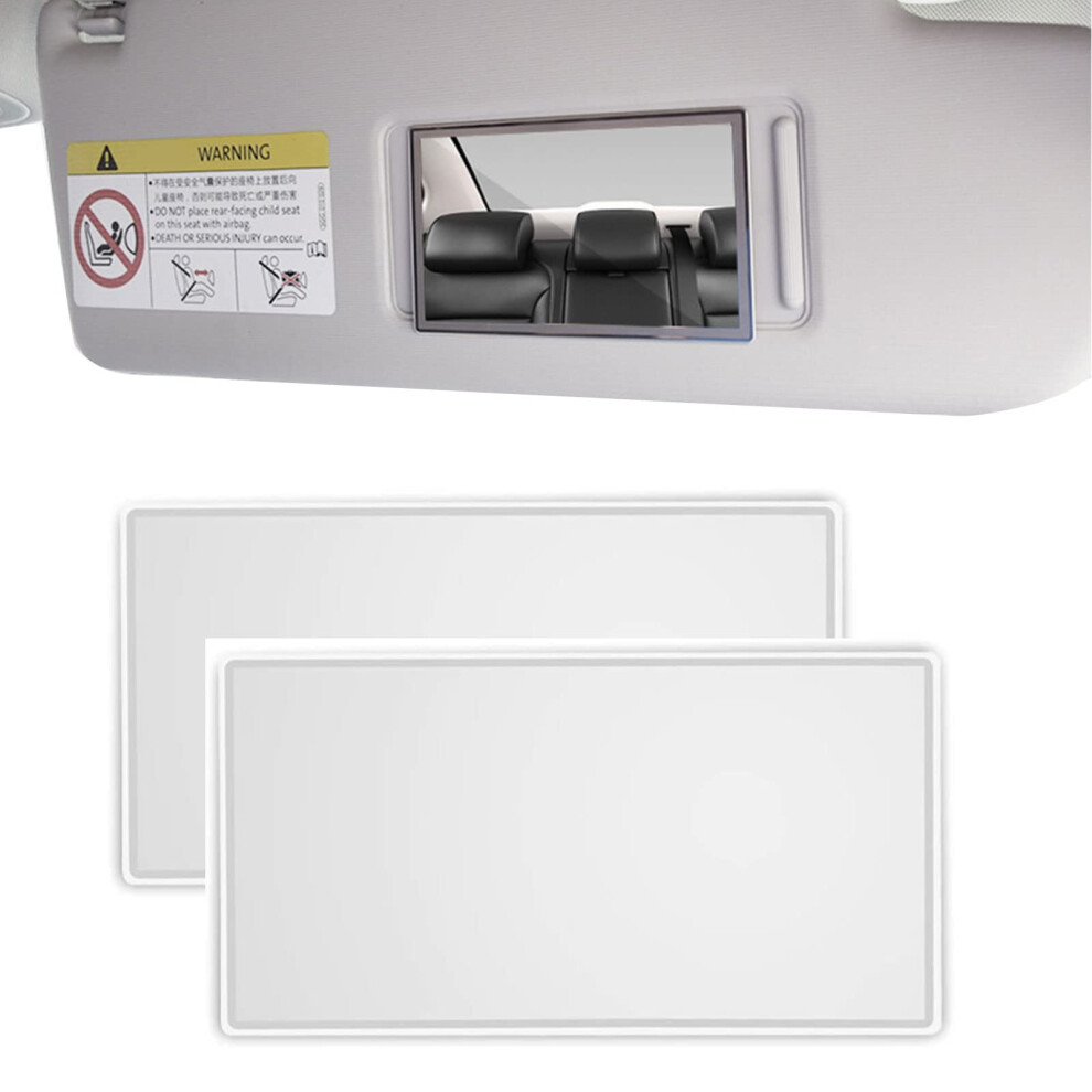 Car Sun Visor Mirror,Car Cosmetic Mirror,Vehicle Cosmetic Makeup Mirror,2 Pcs 5051226422430