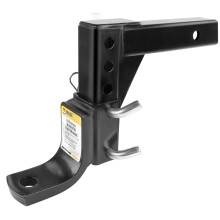 MAXXHAUL 70067 Trailer Hitch - 8-Position Adjustable Ball Mount Tow Hitch - 5000 lbs. GTW Capacity, Black