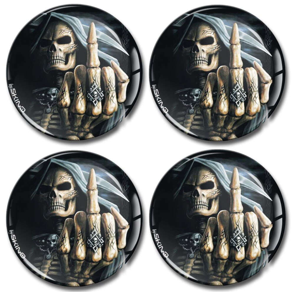 Skinoeu 4 X 68Mm Domed 3D Wheel Rims Center Stickers For Centre Hub Trim Caps Auto Moto Car Logo Badge A 2568 5051226428425