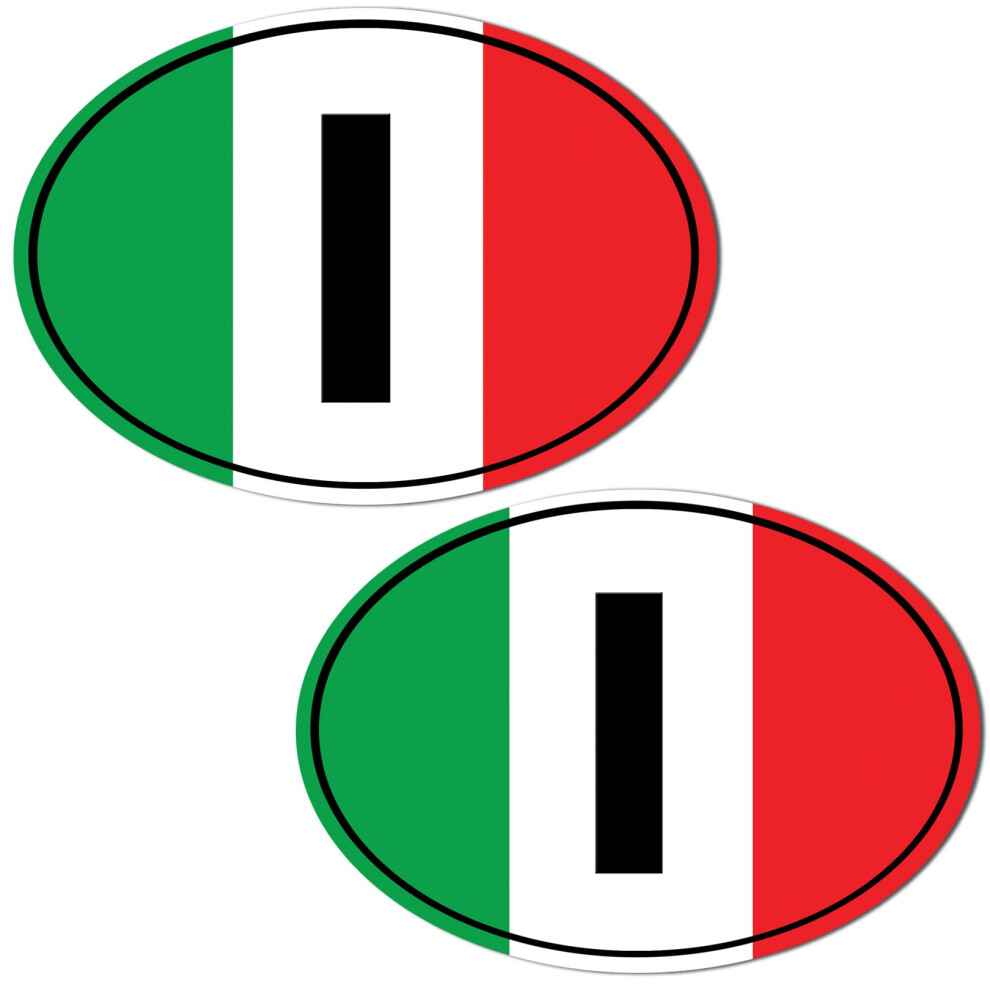 Biomar Labs 2 X Vinyl Stickers Decals Italy Italia National Italian Flag Car Motorcycle Helmet B 201 5051226438844