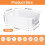 Akamino 10 Pcs Plastic Storage Boxes, 20.5X14X7Cm White Storage Baskets With Handle 2