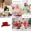 Damen-Weihnachts-Teeparty-Hutset 5