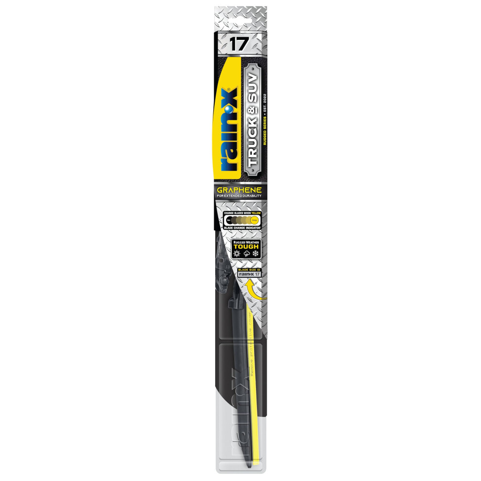 Rain-X 870117 Truck & Suv Rugged Series Premium Wiper Blades, 17 Inch Windshield Wipers (Pack Of 1) 5051226425226