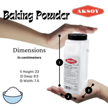 Aksoy Double Acting Baking Powder 1KG  AllPurpose Leavening Agent for