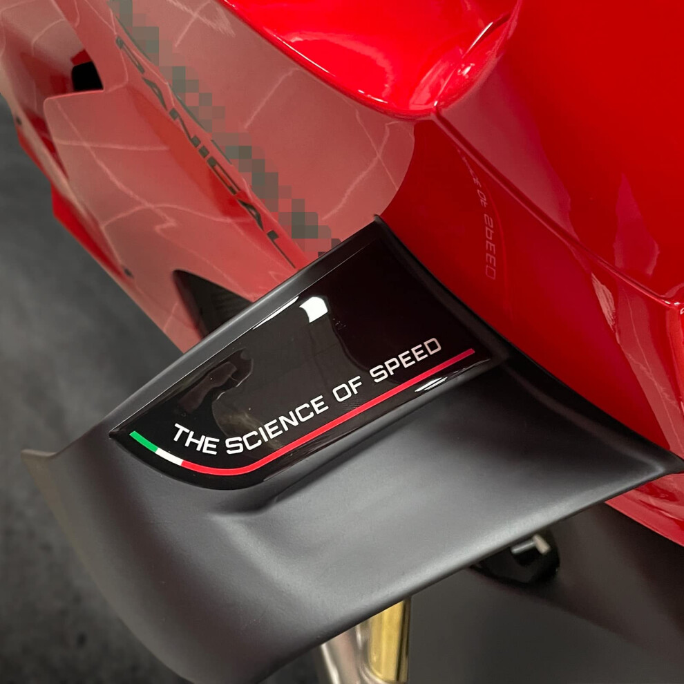 Resin Bike Motorcycle 3D Stickers Compatible With Ducati Panigale V4 And V4s 2022. Side Protections From Bumps And Scratches. Pair Of Resin Stickers 5051226440250