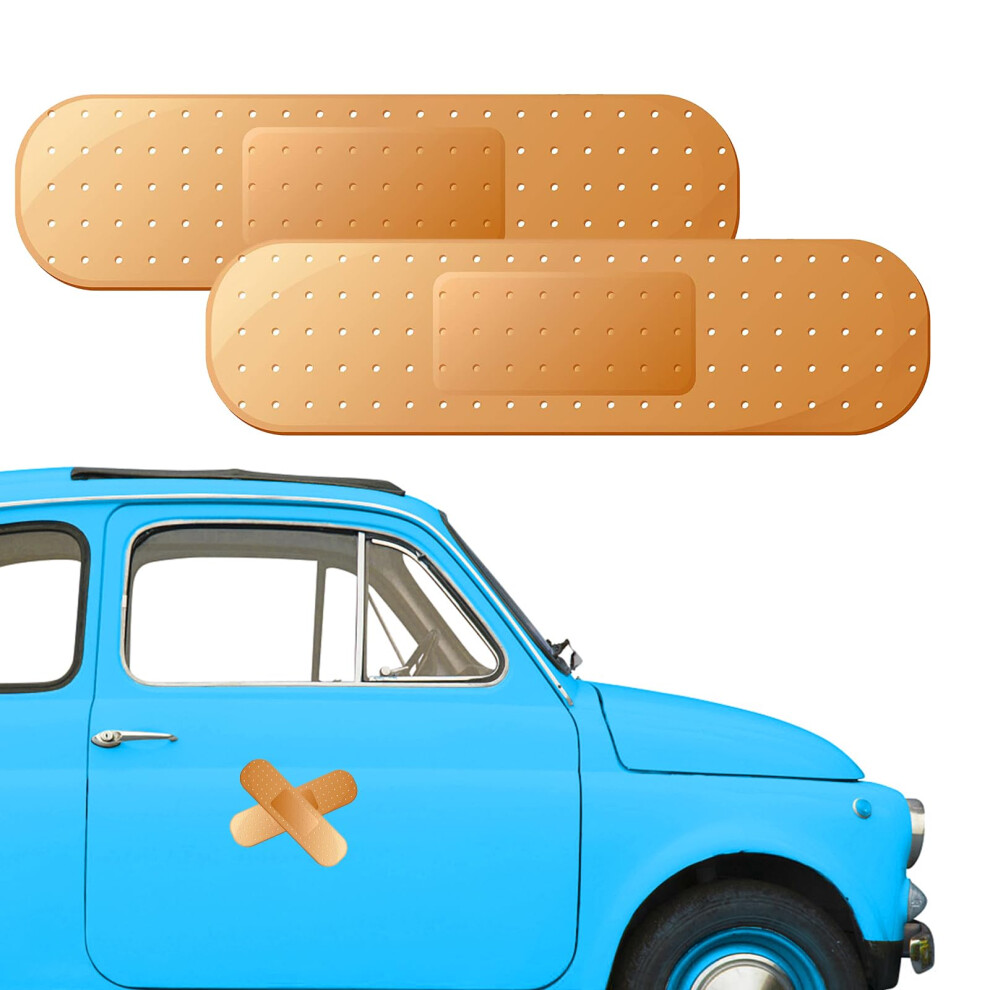 Car Plaster Sticker, 2 Pcs Car Sticking Plaster 25 * 7Cm Funny Bandage Cars Stickers And Decals Scratched Cars Stickers Cars Decal For Dents Bump 5051226431845