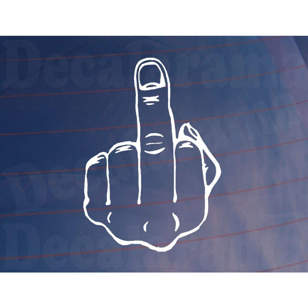 Car Sticker Middle Finger 'Up Yours' Novelty Funny Cute Rude Window Bumper Boot Door Decal Present 5051226438998