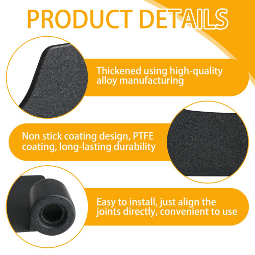 Bread Maker Paddle Compatible with Panasonic BreadMaker, Replacement Mixing Paddles Non-Stick Teflon Coated Flat Kneading 2