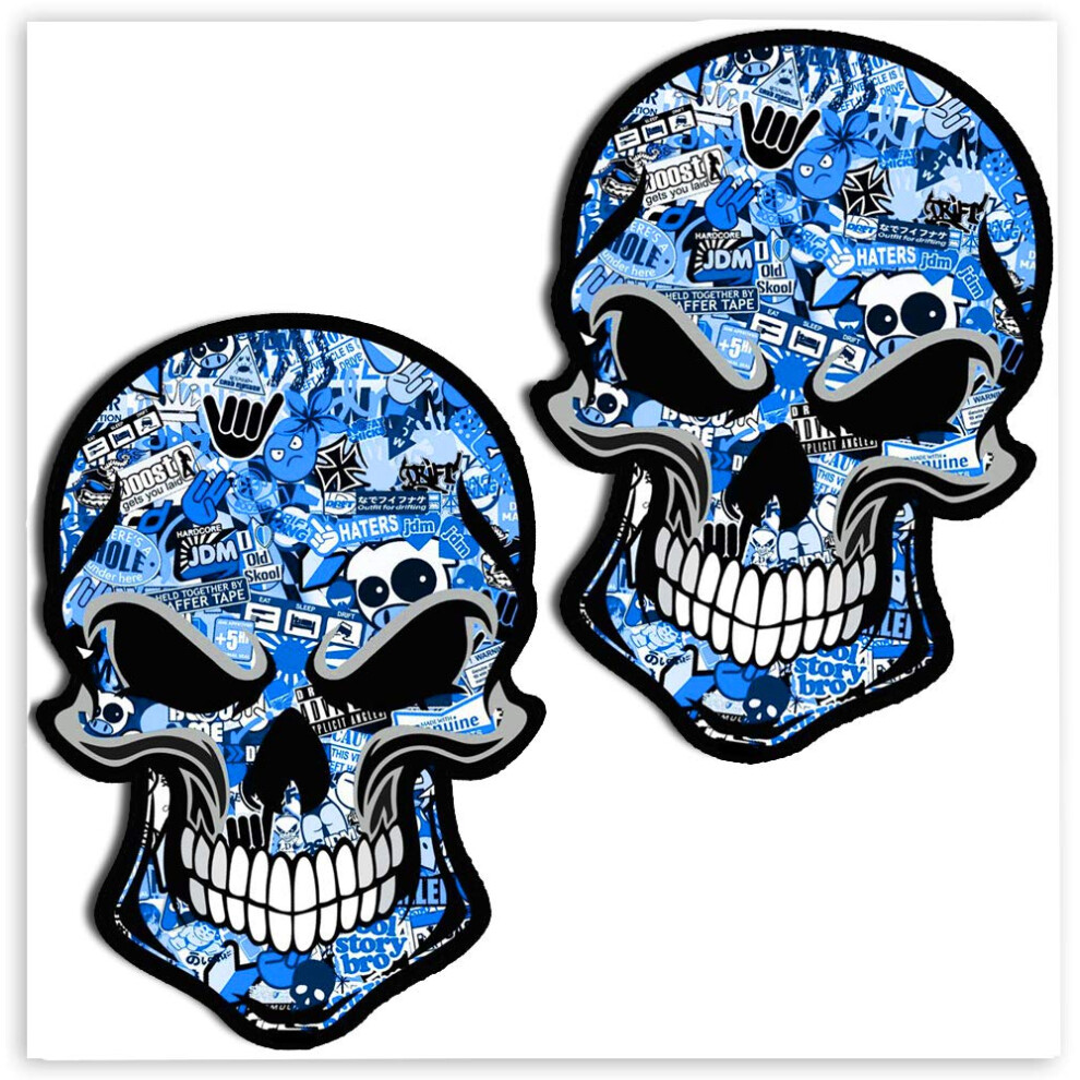Skinoeu 2 X Vinyl Stickers Bomb Laptop Car Window Auto Moto Motorcycle Helmet Bike Skate Truck Racing Tuning B 50 5051226431784