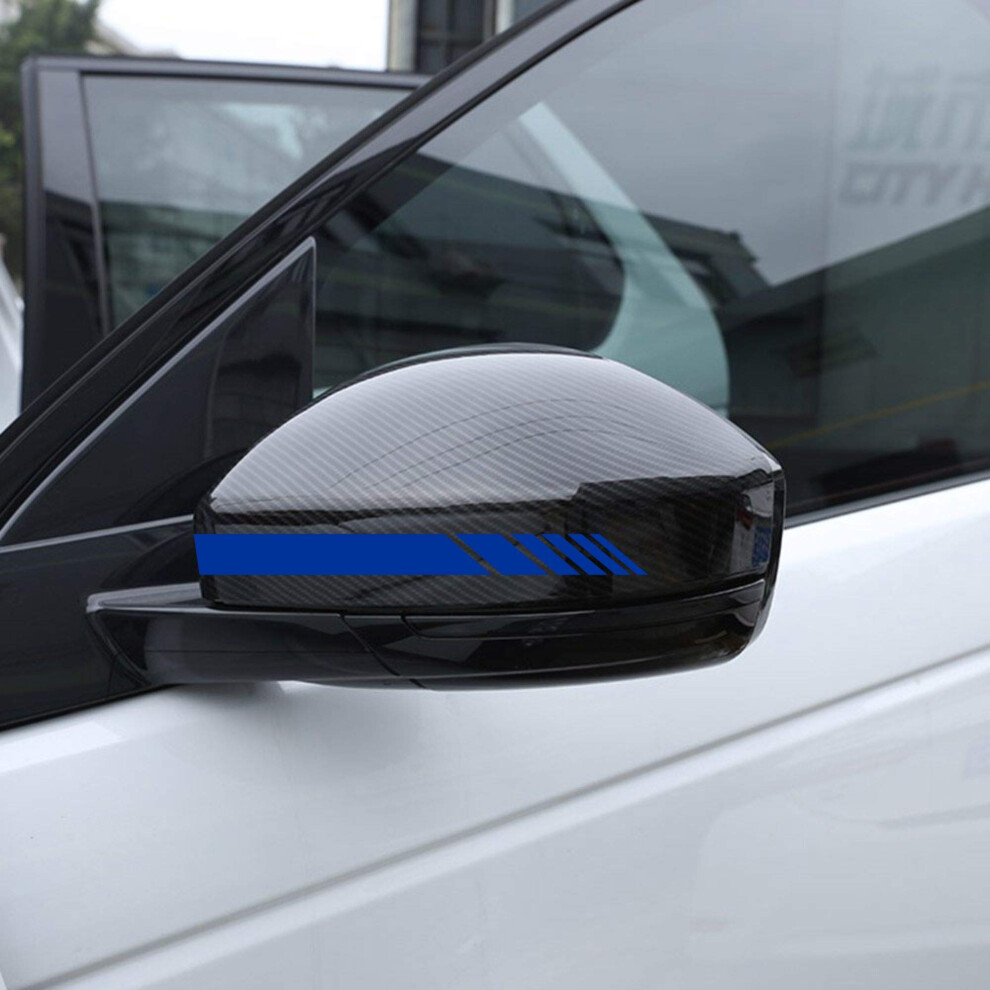Autodomy Pack 6 Units Car Rear View Mirror With Striped And Arrows Design | Rear View Mirror Adhesive With Stripes Fringes | Universal Car Stickers 5051226438622