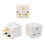 BAANI 2 Way Double Plug Adaptor - Multi Plugs Extension Sockets Adapter - UK 3 Pin Socket Extensions 250V 13 Amp 3