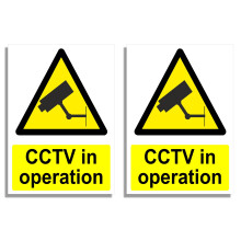 1/2/4/6/10PK CCTV Sign CCTV In Operation Sign CCTV Stickers 20 x 15cm CCTV Signs Outdoor Indoor Security CCTV Signage Warning Signs Self Adhesive