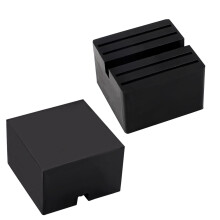 EXLECO 2 Pcs Car Jack Pad Rubber (75x75x50mm) Universal Rubber Pad for Cars/SUV Slotted Frame Rail Protector for Car Adjustment for Trolley Jack and
