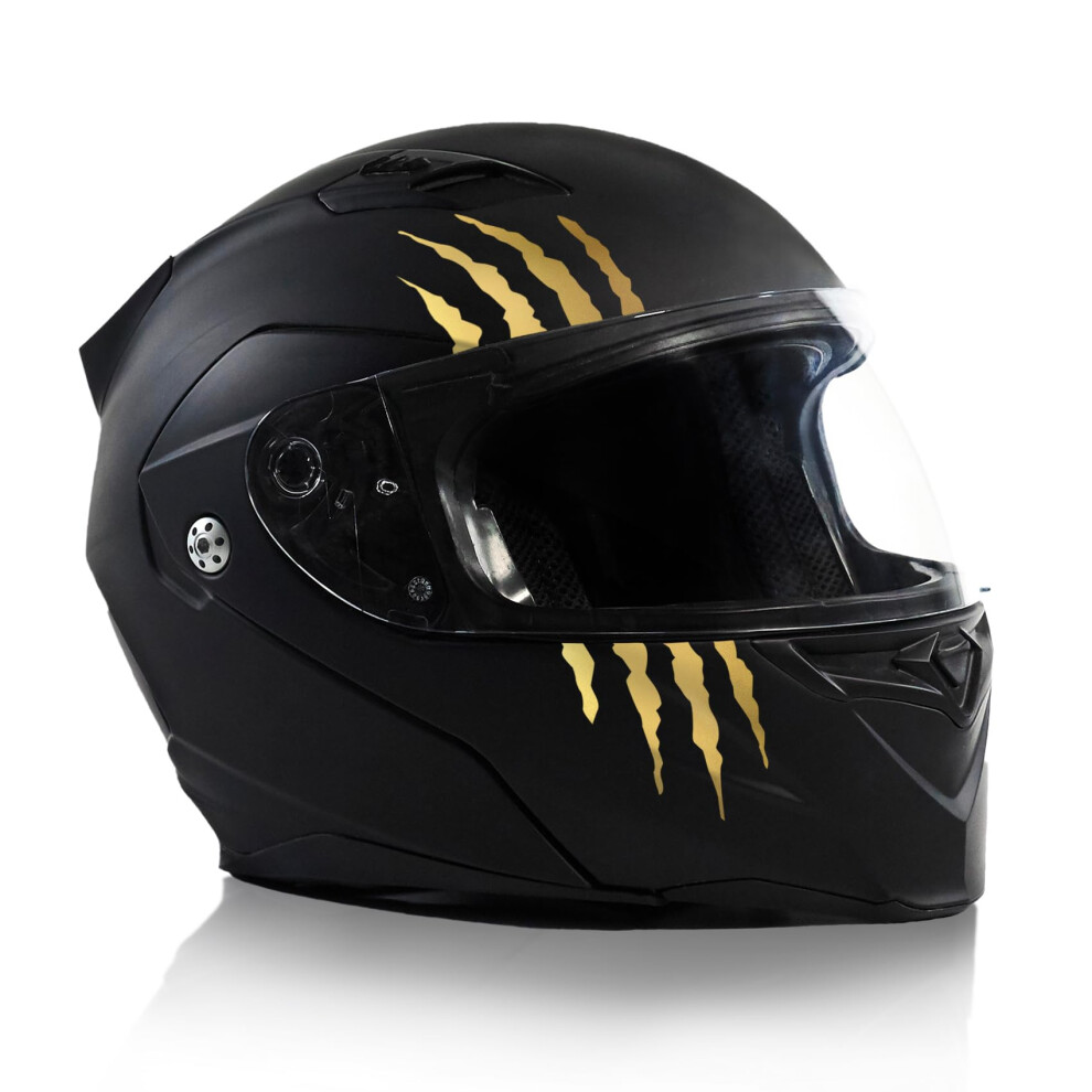 Finest Folia K173 Scratch Helmet Stickers, Motorcycle, Car Compatible, Waterproof, Self-Adhesive Gold 5051226427831
