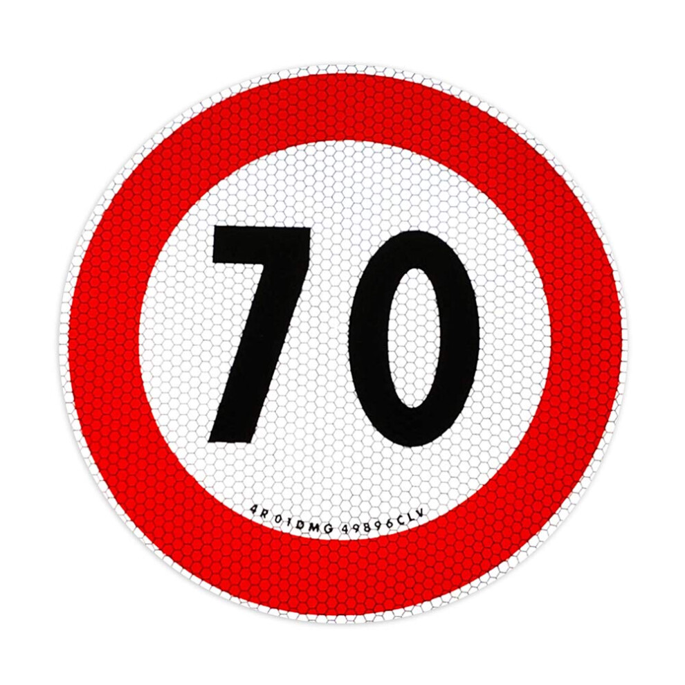 Quattroerre Sticker Speed Limit 70 Km/H Eu, Approved 5051226430619