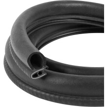 Automotive Door Weather Stripping 10Ft/3.05M Car Door Rubber Edge Trim Seal Strip Gasket with Side Bulb for Car Bus Camper Boat RV Truck Doors