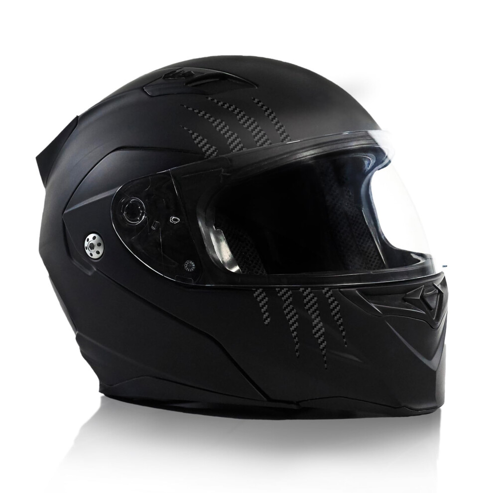 Finest Folia K173 Motorcycle Helmet Scratch Stickers, Set Of 2, 7.5 X 7.5 Cm, Carbon 5051226427848