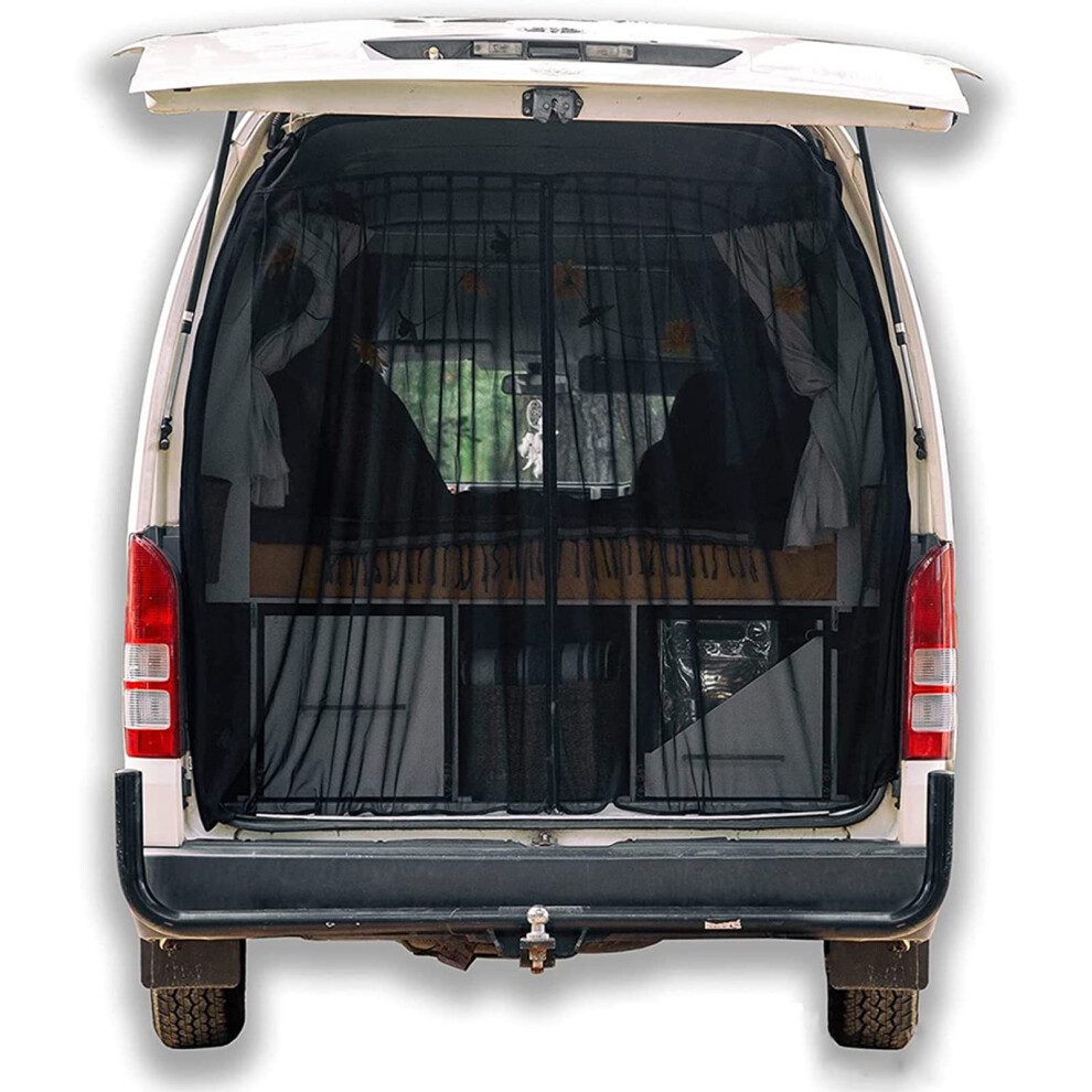 Opaltool Magnetic Van Bug Nets, Universal Tailgate Mosquito Net With 4-Sided Magnets, Magnetic Fly Screen Net For Van Motorhomes Campervans 5003738337474