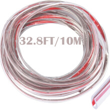 CTRICALVER Car Door Seal Protector, Transparent U-shaped PVC Edge Trim, Guard for Most Cars (10M)