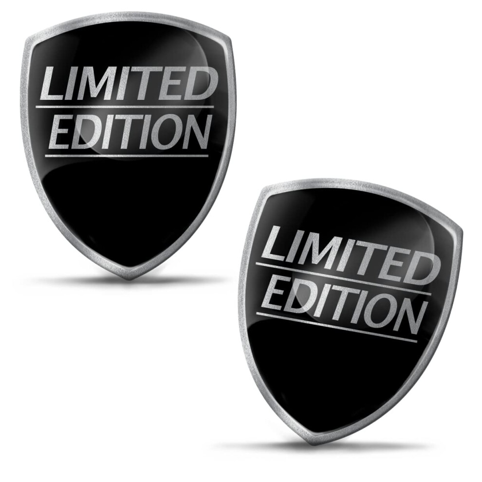 Skinoeu 2 X 3D Gel Silicone Stickers Limited Edition Badge Car Motorcycle Bicycle Window Door Phone Laptop Pc Tablet Ks 93 Silver 5051226440885