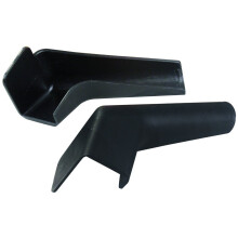 JR Products 655-BK-A Black Rigid Extended Rain Gutter Spout