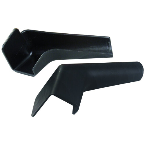 JR Products 655-BK-A Black Rigid Extended Rain Gutter Spout