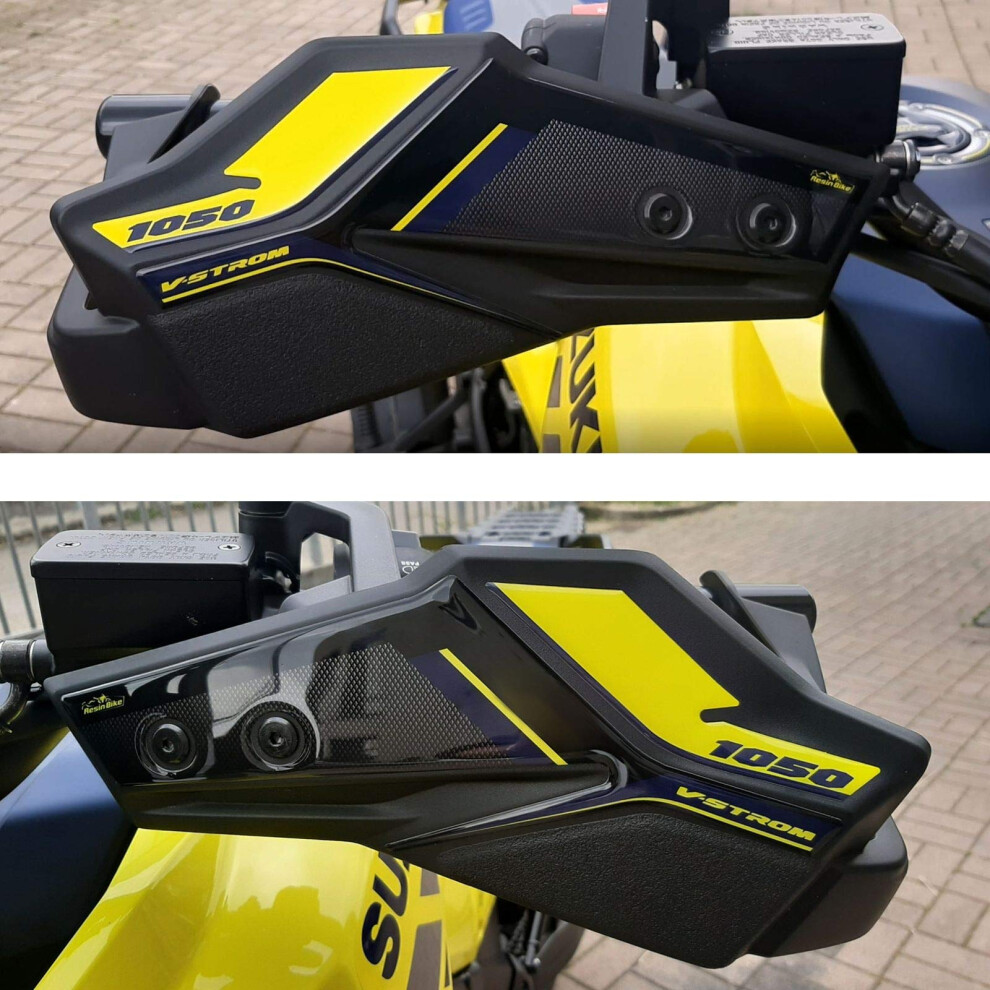 Resin Bike Motorcycle 3D Stickers Compatible With Suzuki V-Strom 1050 2020. Handguards Protections From Impact And Scratches. Complete Resin Stickers 5051226435188