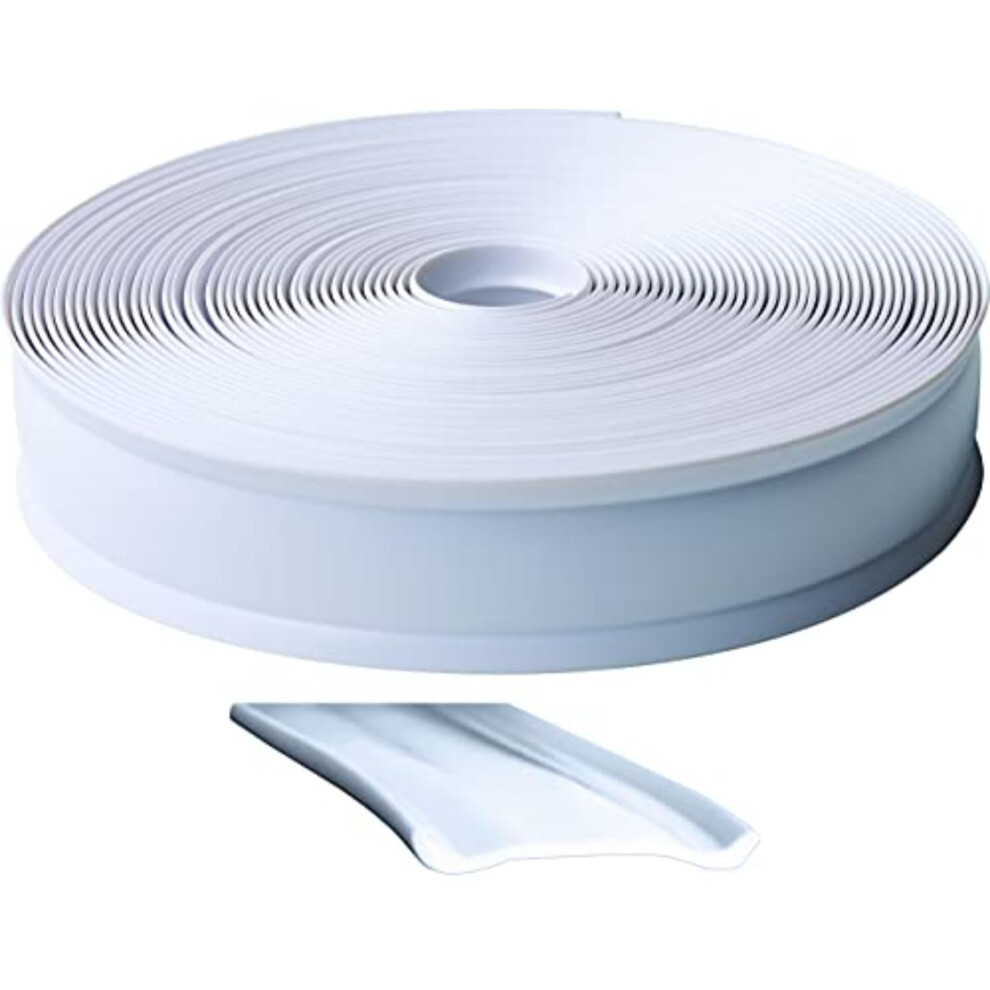 Rv Designer E321, Standard Vinyl Insert Trim, 1 Inch Wide, 25 Foot Roll, White 5051226446184