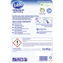 Bloo Colour Active Toilet Rim Block Bleach with AntiLimescale Cleaning