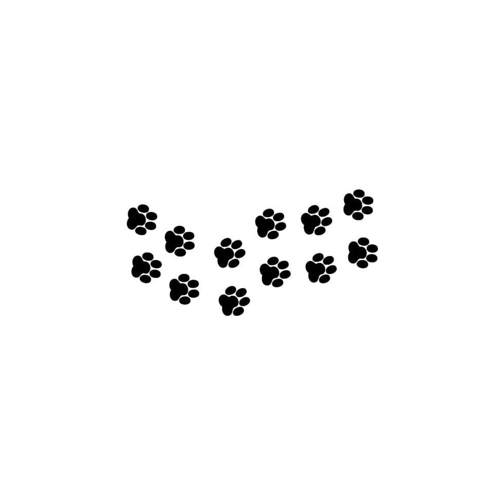 Cat/Dog Paws Stickers | Cute Animal Paw Prints Stickers | Paw Print Wall Art Stickers | Dog Paws Labels Cat Paw Print Labels 5051226436765