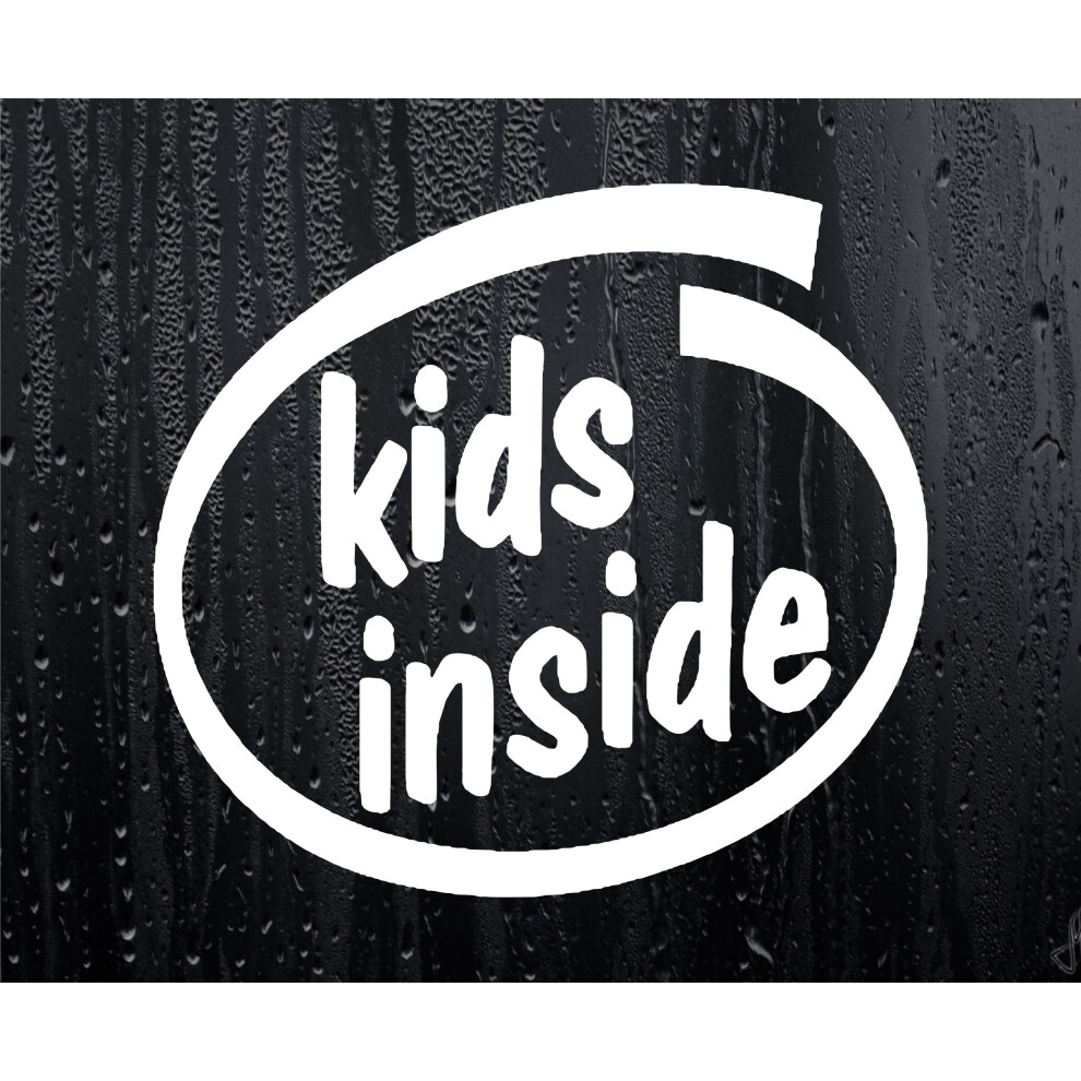 Car Sticker Kids Inside Funny Novelty Van Bumper Window Boot Door Decal 5051226437014