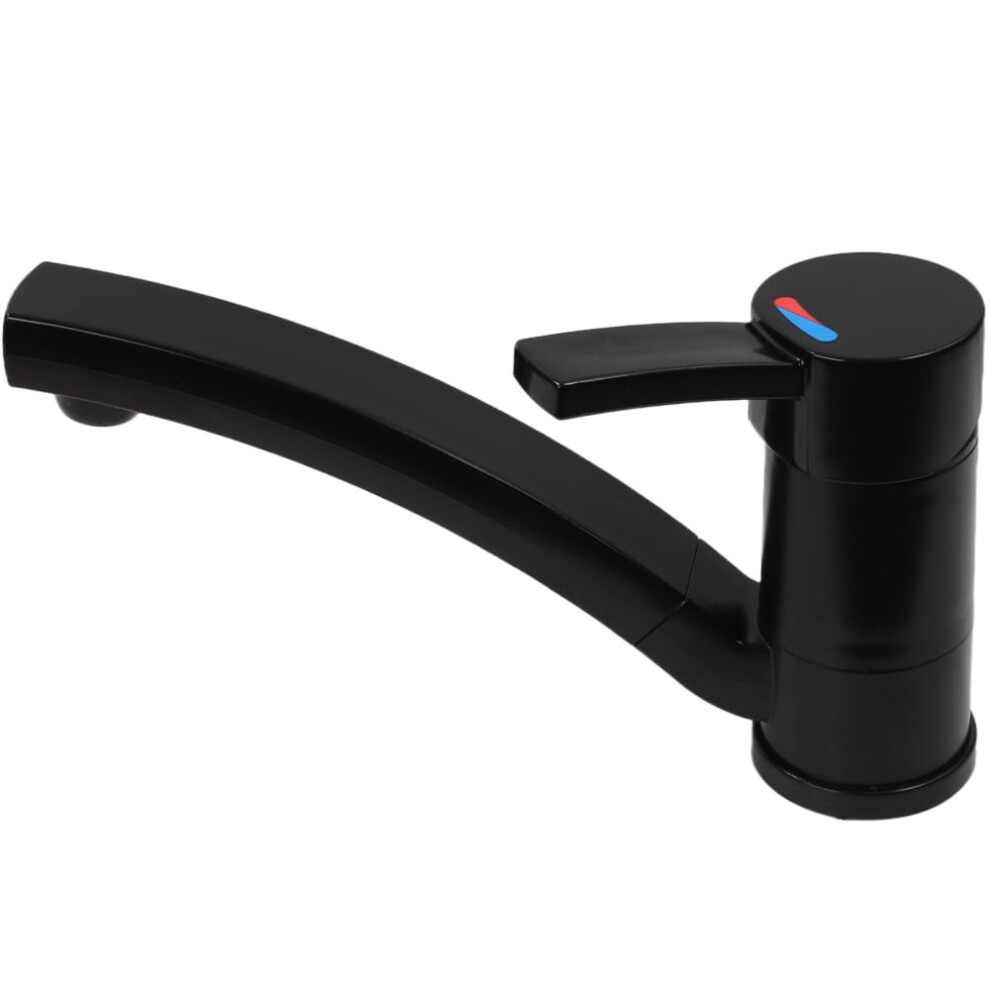 Comet Capri Single Lever Mixer Tap Compact For Motorhome, Caravan, Camping, Boat + Switch, Matte Black 5051226444005