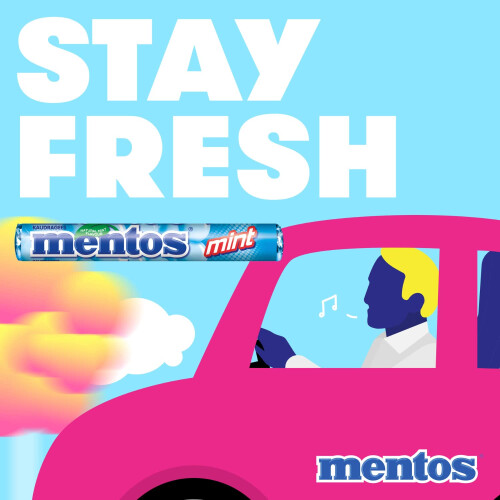 MENTOS - Soft Mints - Crisp Outer Shell and Soft Centre - Mint Flavour x 5 Rolls 1