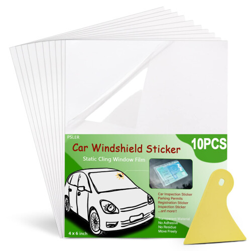 PSLER Car Windshield Sticker, Windshield Applicator, Clear Window