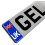 Domed Union Jack UK Vehicle Number Plate 1