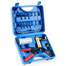 Orion Motor Tech Brake Bleeding Kit with Hand Vacuum Pump and Vacuum Gauge, Motorcycle Brake Bleeder Kit for Brake Fluid and Clutch Bleeding