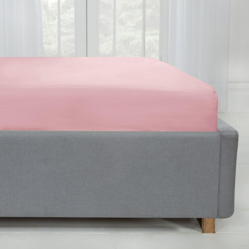 Emma Barclay Lyla Fitted Sheet in Blush Pink - Single 1