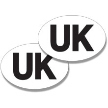 1/2 Pack UK Stickers for Car Europe – Vinyl GB Car Sticker – Regulation Size – Weatherproof and Paint-Safe – Legal for European Driving (2)