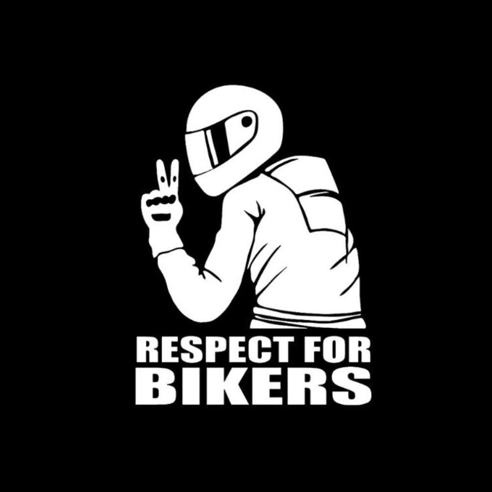 Respect For Cyclists Reflective Sticker Decal, Kimiss 15 * 11Cm Respect For Bikers Motorcycle Sticker Car Stickers Fashion Car Decoration Sticker 5051226433412
