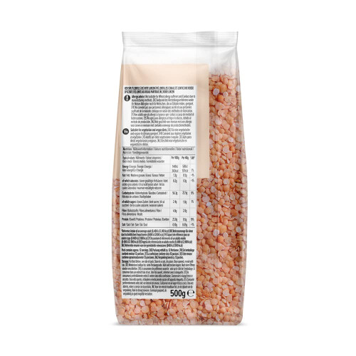 by Amazon Red Split Lentils, 5 packs of 500g 2