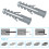 300Pcs Assorted Wall Plugs Set Gray Plastic Column Expansion Pipe Size 5mm 6mm 8mm 10mm 3