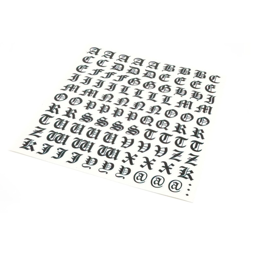 Gothic Letter Kit, Black 5051226432705