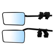 LC-AUTO Towing Mirrors Caravan 2Pack External Motorhome Wind Mirrors with Adjustable Clamp Mirror Extensions for Car Van RV SUV Trailers Trucks