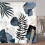 Boho douchegordijn van polyester, 54x70 inch, met haken. 3